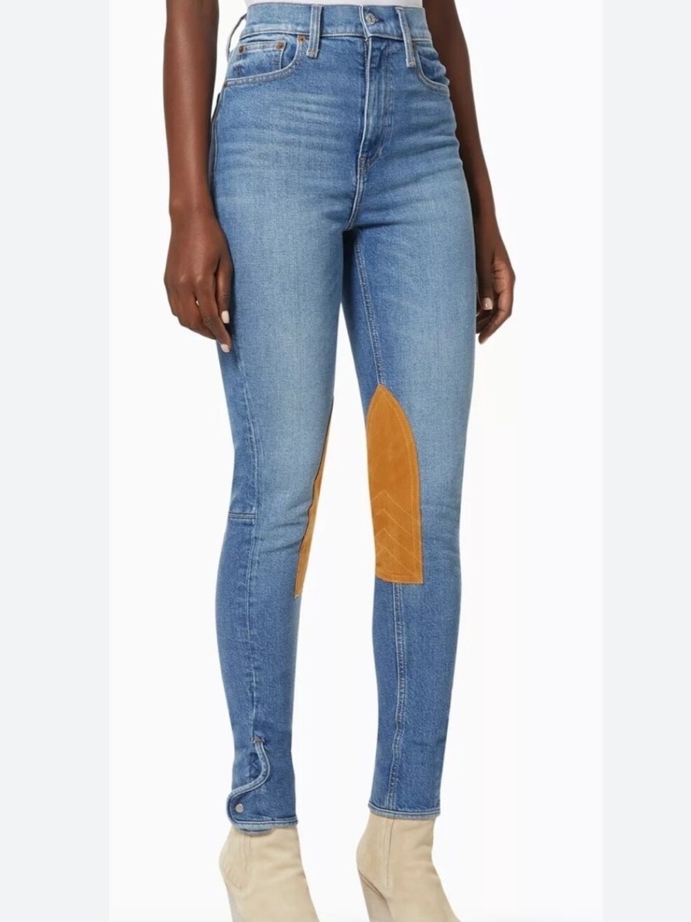 NWT Polo Ralph Lauren Jodhpur Riding Jeans Leather Equestrian Size 27